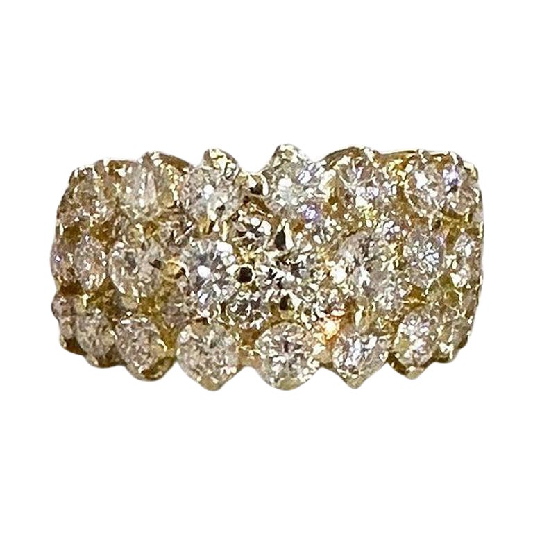 4.00CT Diamant 18KT Gelbgold Ring