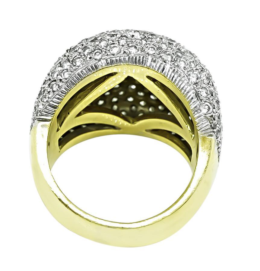 4.00ct Diamond Cocktail Ring In Good Condition For Sale In New York, NY