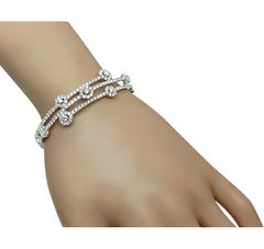 Bangle in oro con diamanti da 4,00 ct