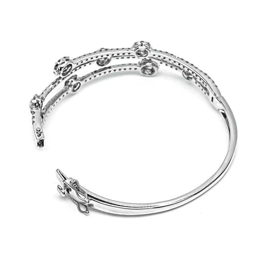 Bracelet en or avec 4.00ct de diamant Bon état - En vente à New York, NY