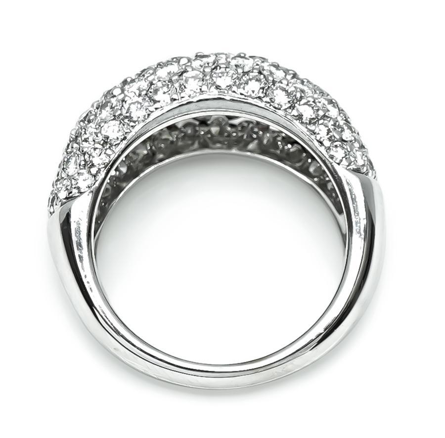 4.00ct Diamond Gold Ring In Good Condition For Sale In New York, NY