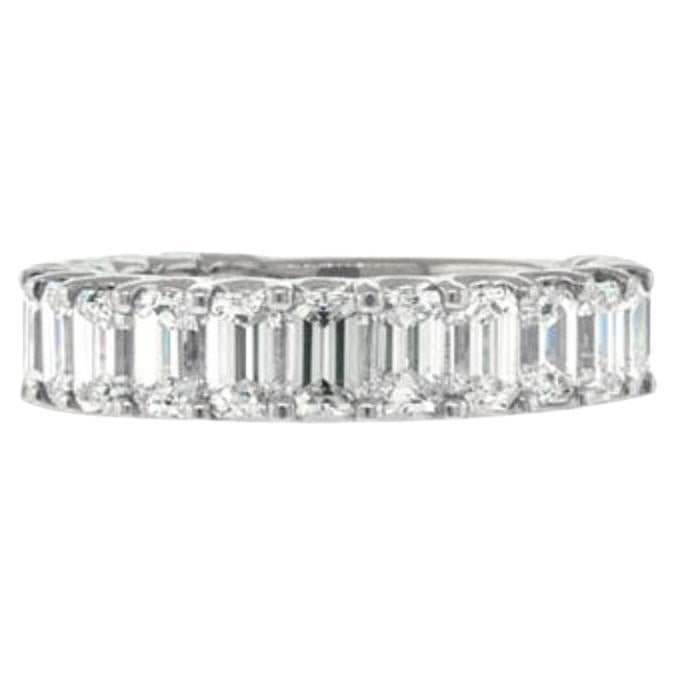4.00ct Emerald Cut Diamond Wedding Band