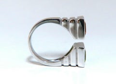 4.00 Carat Natural Citrine and Peridot Ring 18 Karat Mod Goth