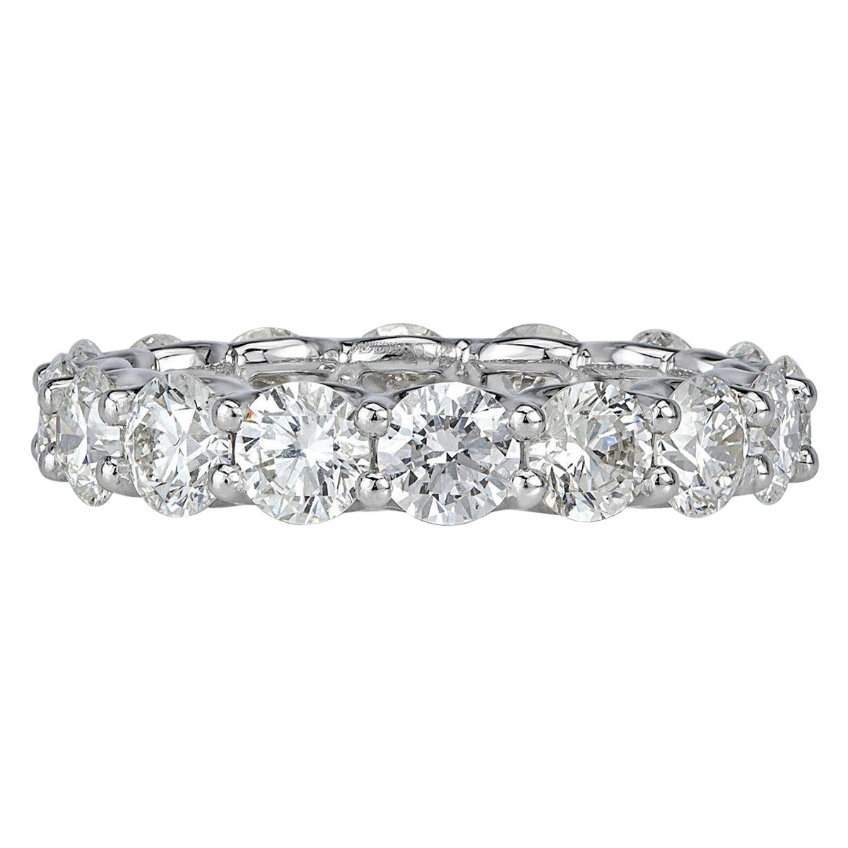 4.00ct Round Brilliant Cut Diamond Eternity Band in Platinum