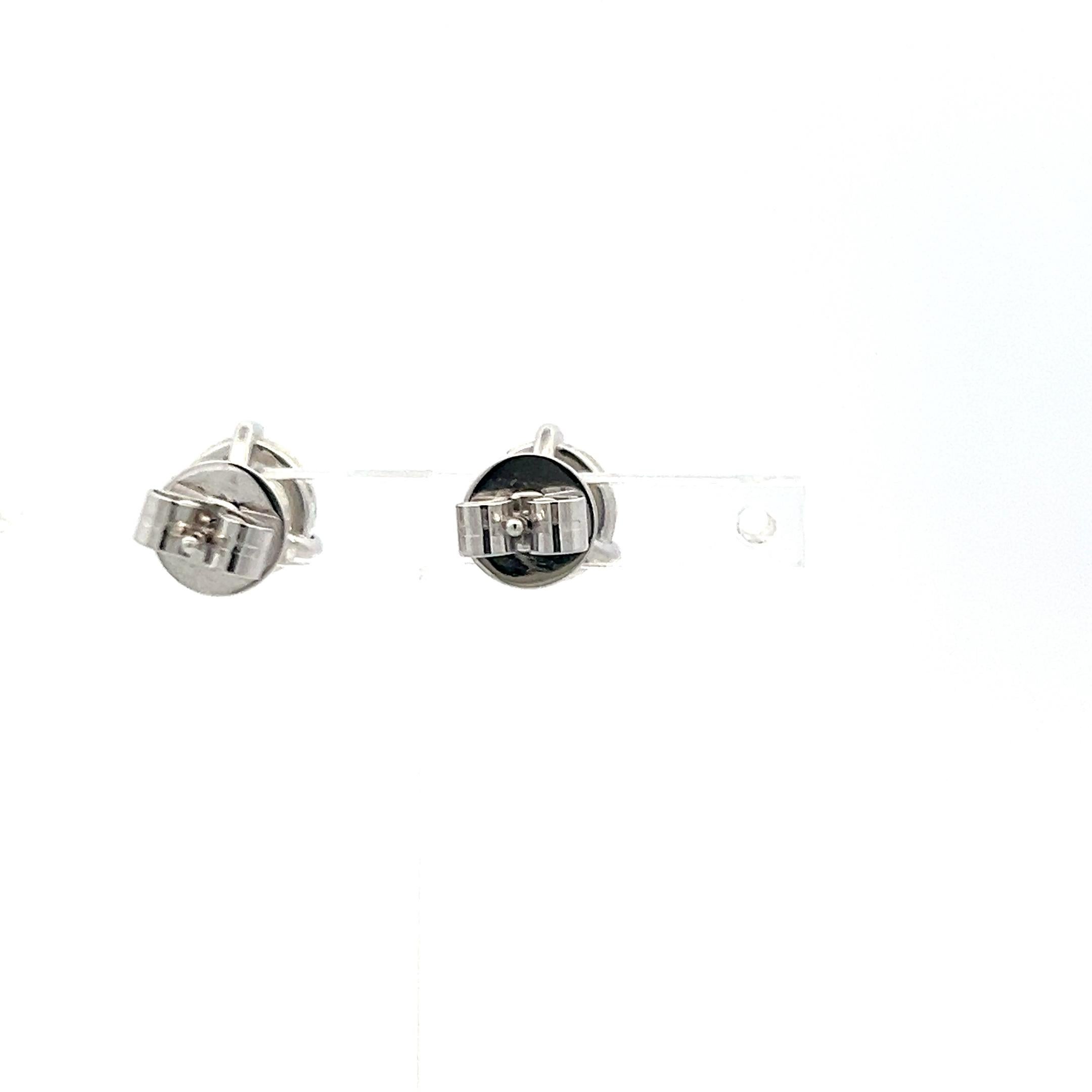 Taglio rotondo Orecchini con diamanti tondi e brillanti da 4,00ct in oro bianco 18K con GIA (I SI2) in vendita