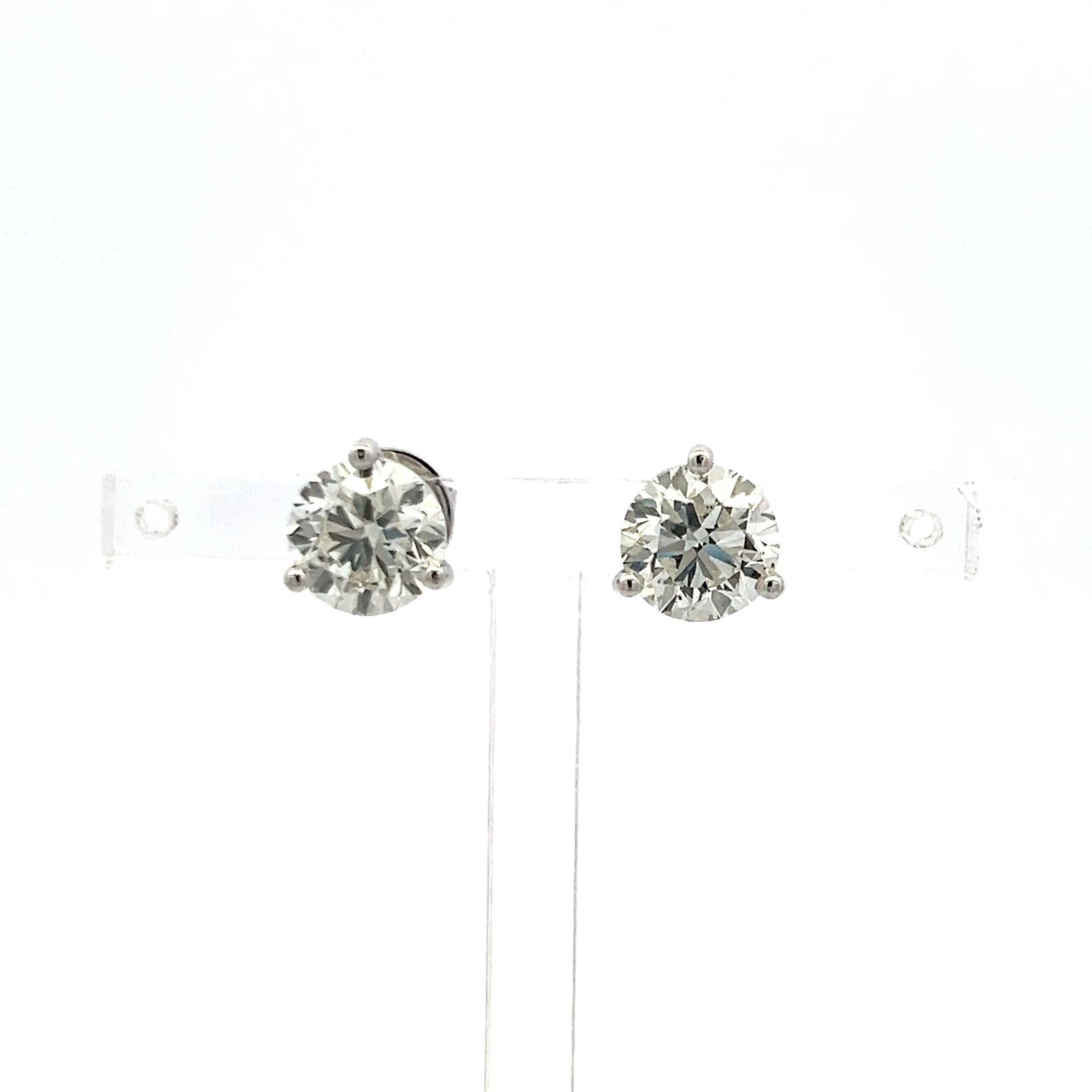 Donna Orecchini con diamanti tondi e brillanti da 4,00ct in oro bianco 18K con GIA (I SI2) in vendita