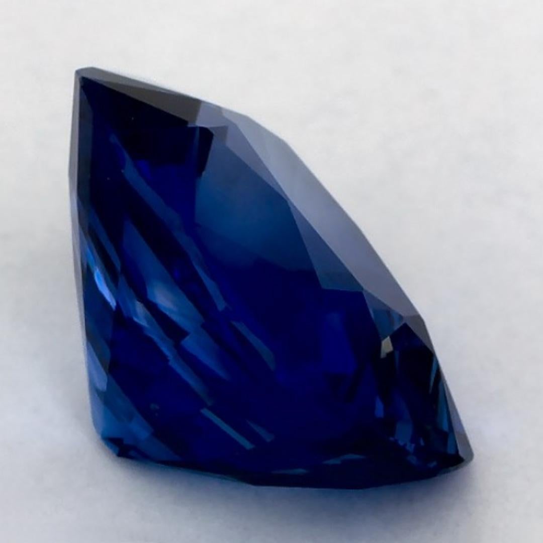 4.01 Ct Blue Sapphire Cushion Loose Gemstone (pierre précieuse en vrac) en vente 1