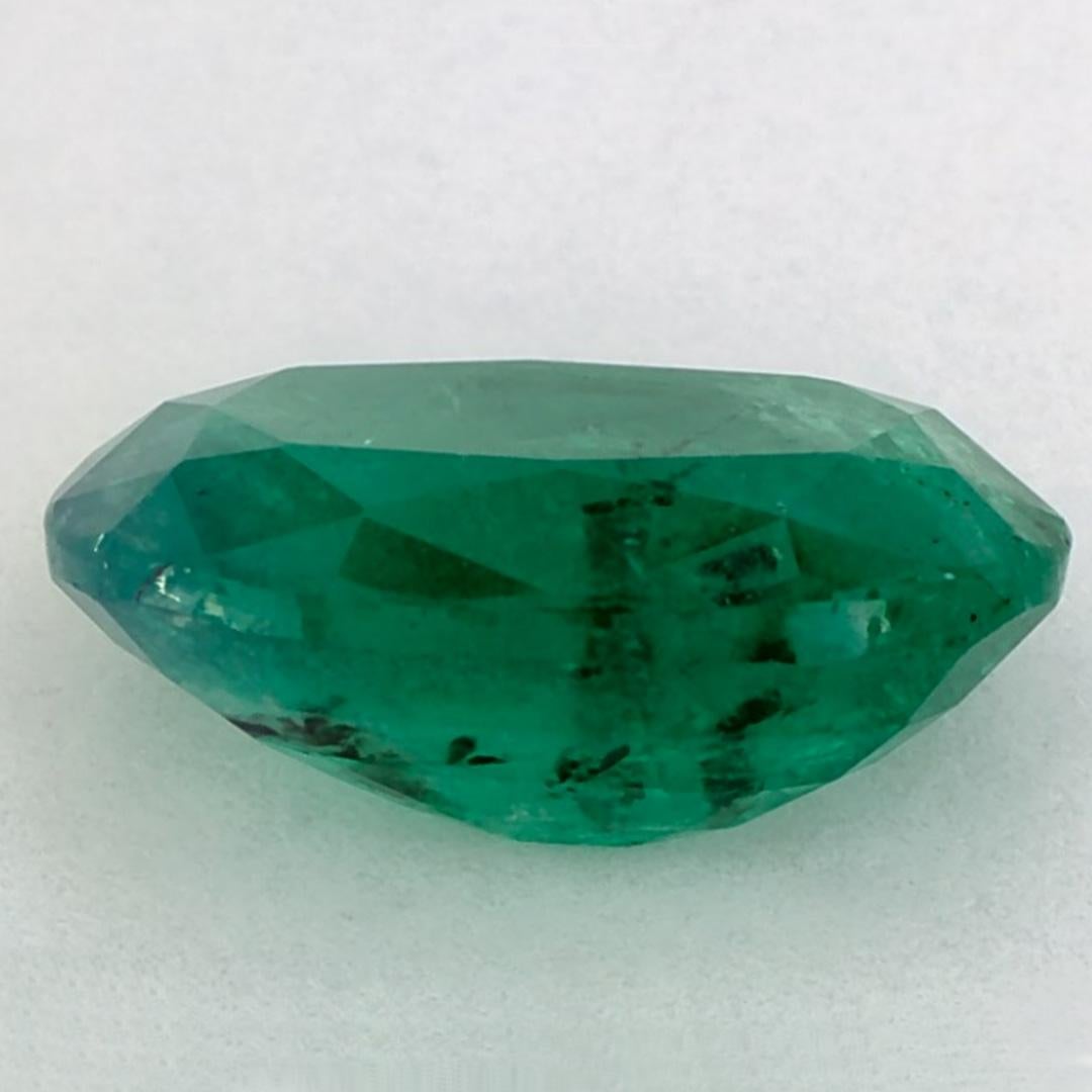 4.01 Ct Emerald Oval Loose Gemstone (pierre précieuse en vrac) Neuf - En vente à Fort Lee, NJ