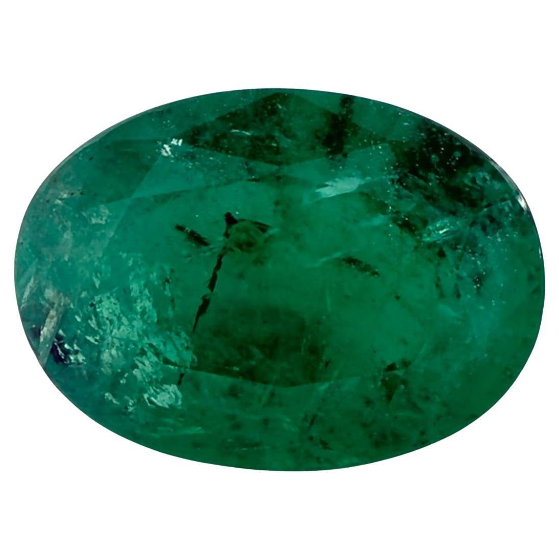 4.01 Ct Emerald Oval Loose Gemstone (pierre précieuse en vrac) en vente