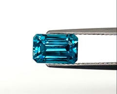 4.01 ct. Blue Zircon, Unset Gemstone for 3-Stone Engagement Ring or Pendant