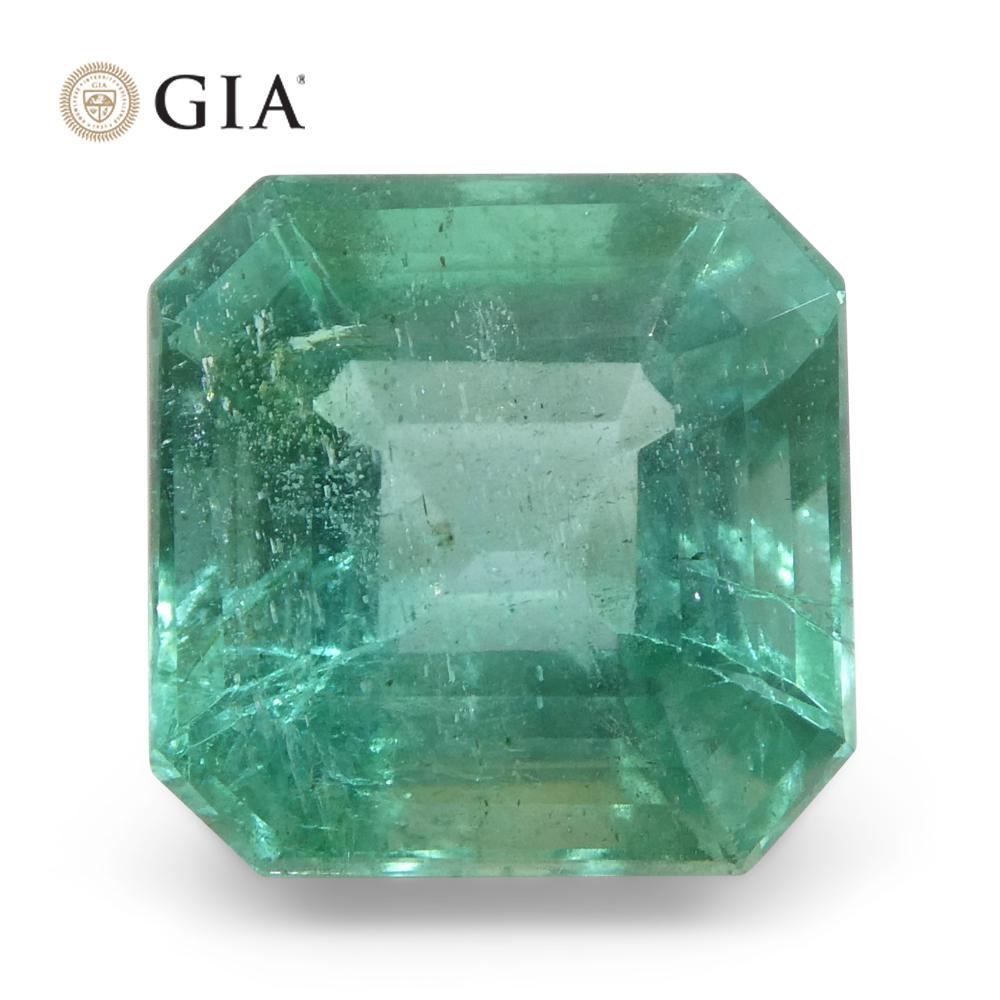 4.01ct Achteck/Smaragdschliff Grüner Smaragd GIA zertifiziert Sambia für Damen oder Herren