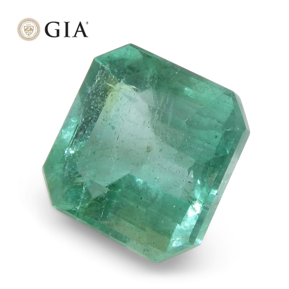 4.01ct Achteck/Smaragdschliff Grüner Smaragd GIA zertifiziert Sambia 2