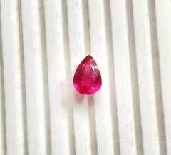 4.02 Carat Hot Pink Rubellite Tourmaline pear cut stone fine jewelry Natural Gem