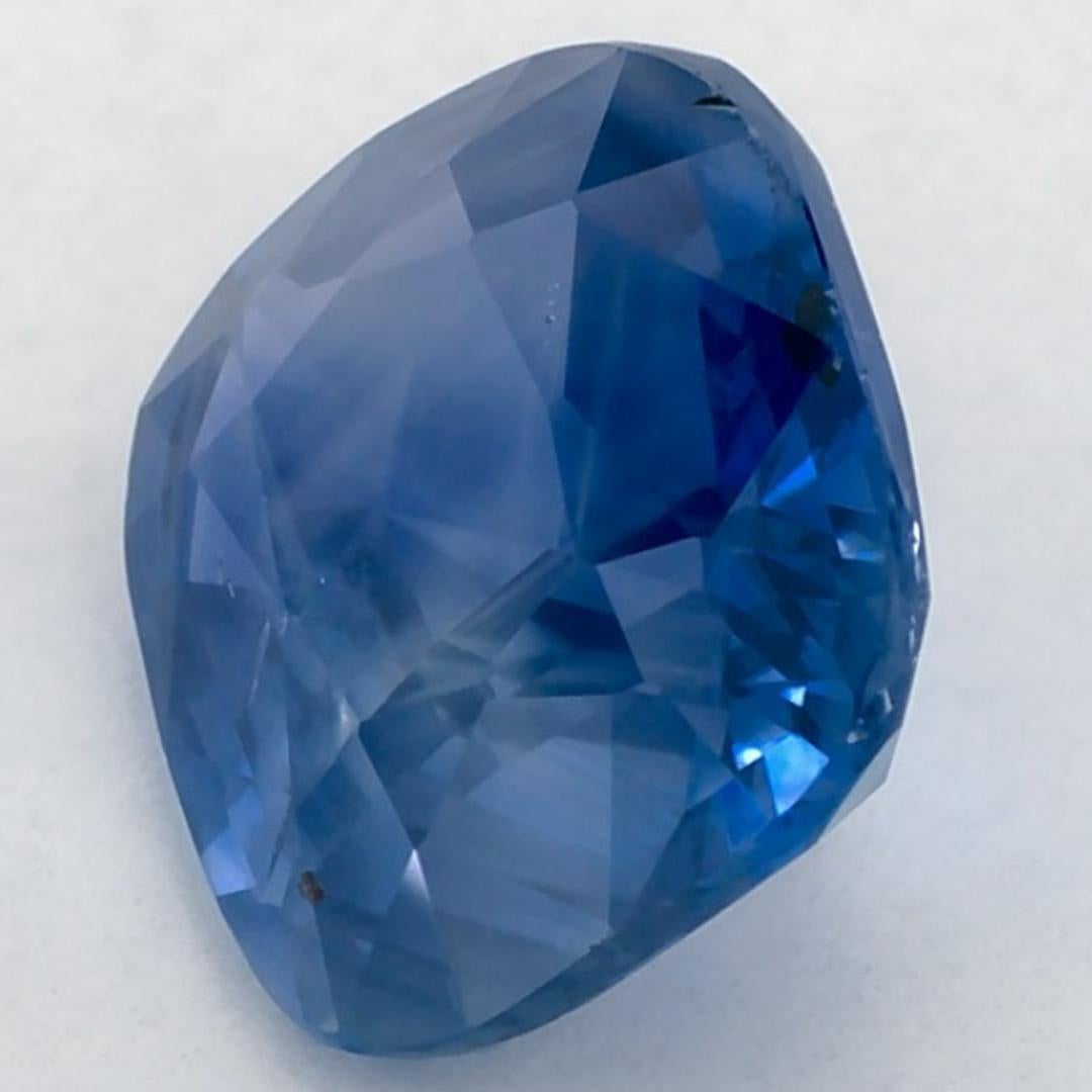 4.02 Karat Blauer Saphir Cushion Loser Edelstein Damen im Angebot