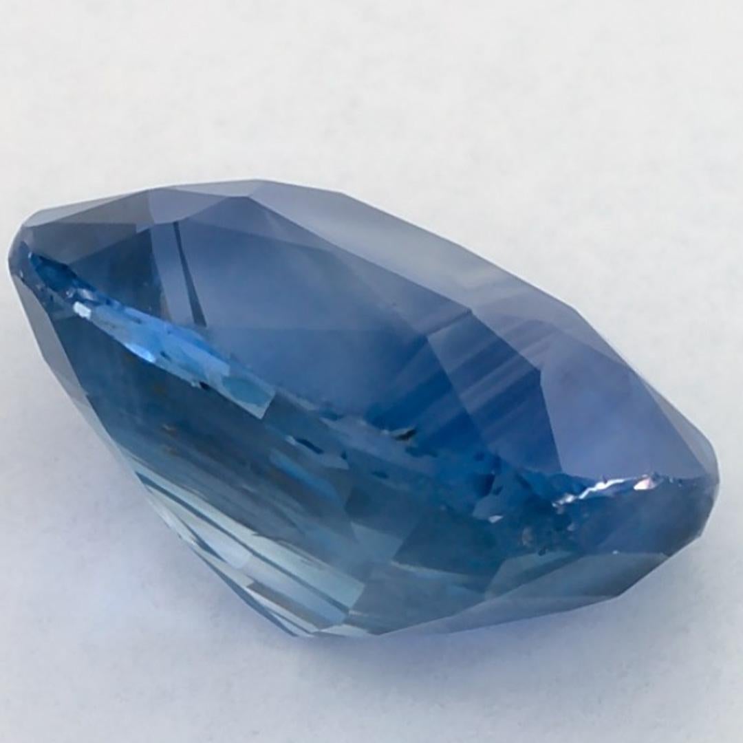 4.02 Karat Blauer Saphir Cushion Loser Edelstein im Angebot 1