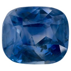 4.02 Ct Blue Sapphire Cushion Loose Gemstone