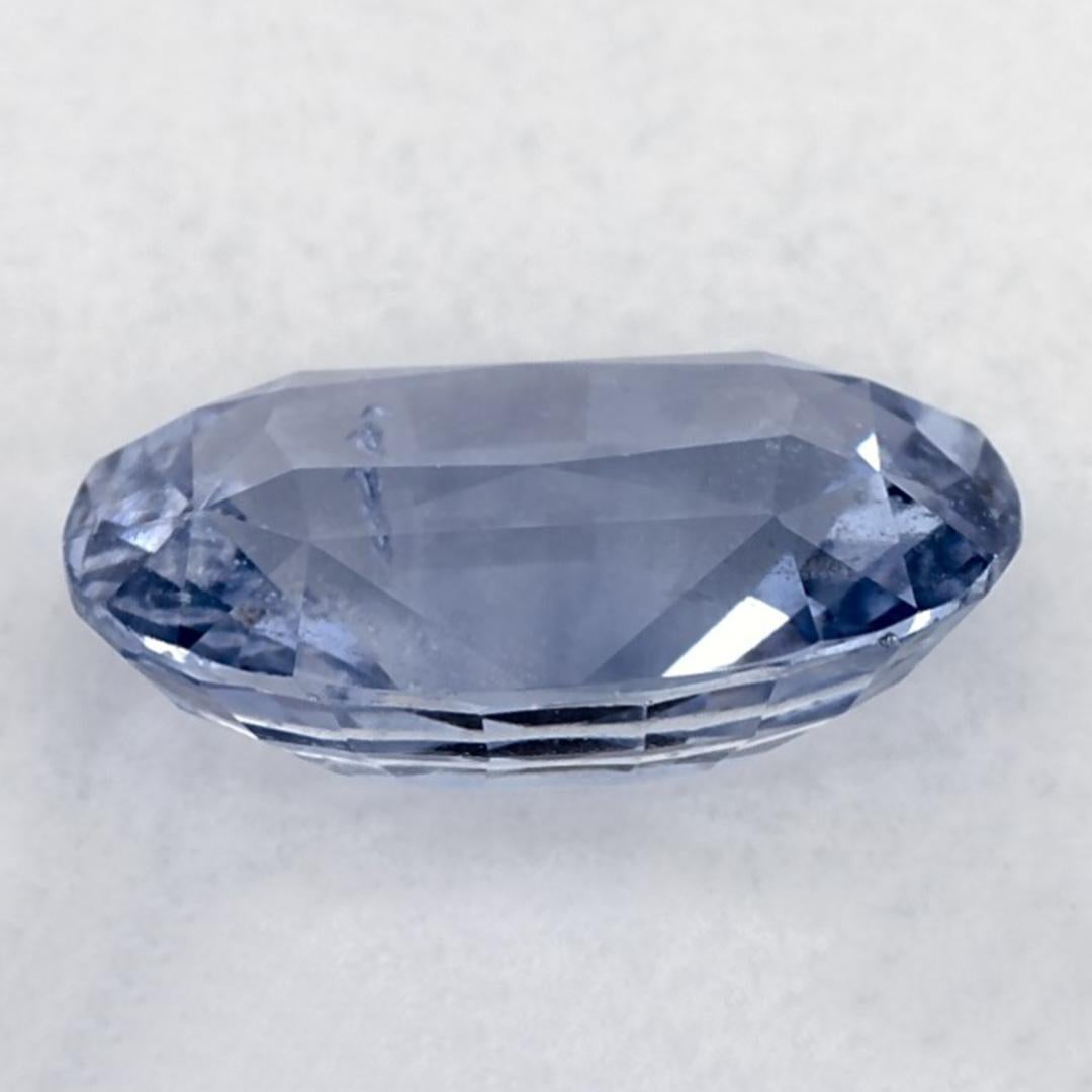 4.02 Ct Blue Sapphire Oval Loose Gemstone In New Condition For Sale In Fort Lee, NJ