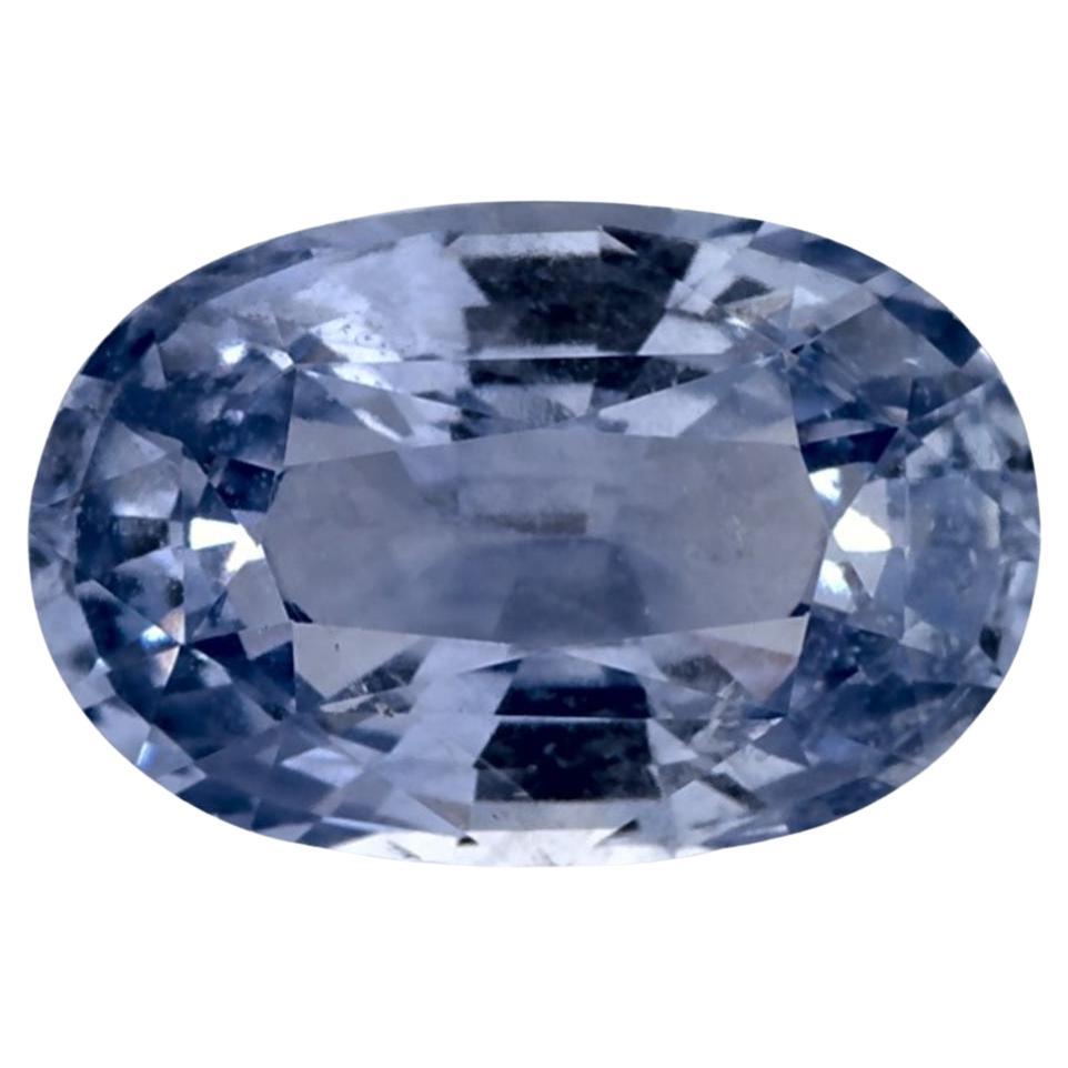 4.02 Ct Blue Sapphire Oval Loose Gemstone (Saphir bleu ovale en vrac)