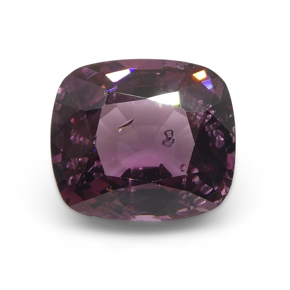 Spinello rosa-violaceo rettangolare a cuscino da 4,02ct dalla Birmania in vendita 8