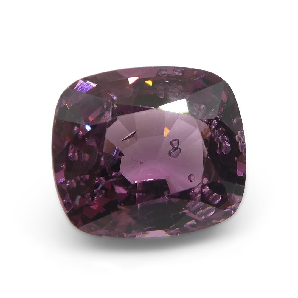 Spinello rosa-violaceo rettangolare a cuscino da 4,02ct dalla Birmania in vendita 9