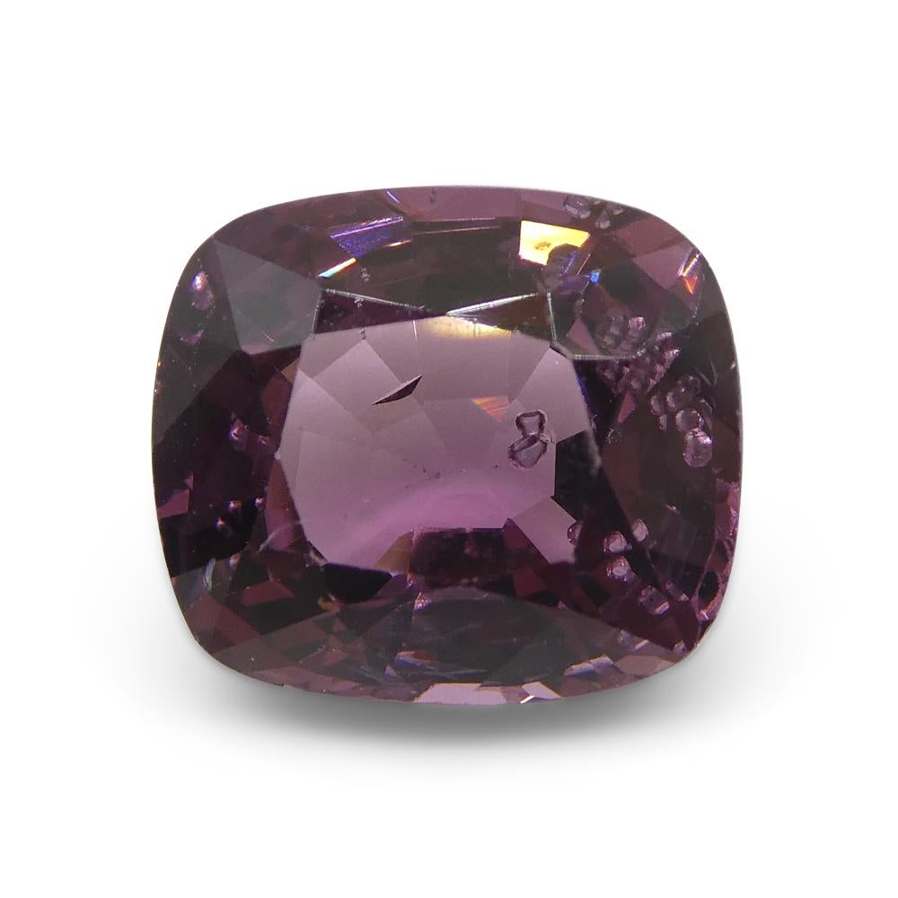 Spinello rosa-violaceo rettangolare a cuscino da 4,02ct dalla Birmania In condizioni Nuovo in vendita a Toronto, Ontario