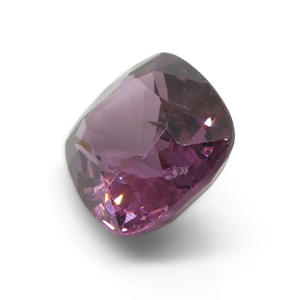 Spinello rosa-violaceo rettangolare a cuscino da 4,02ct dalla Birmania in vendita 1