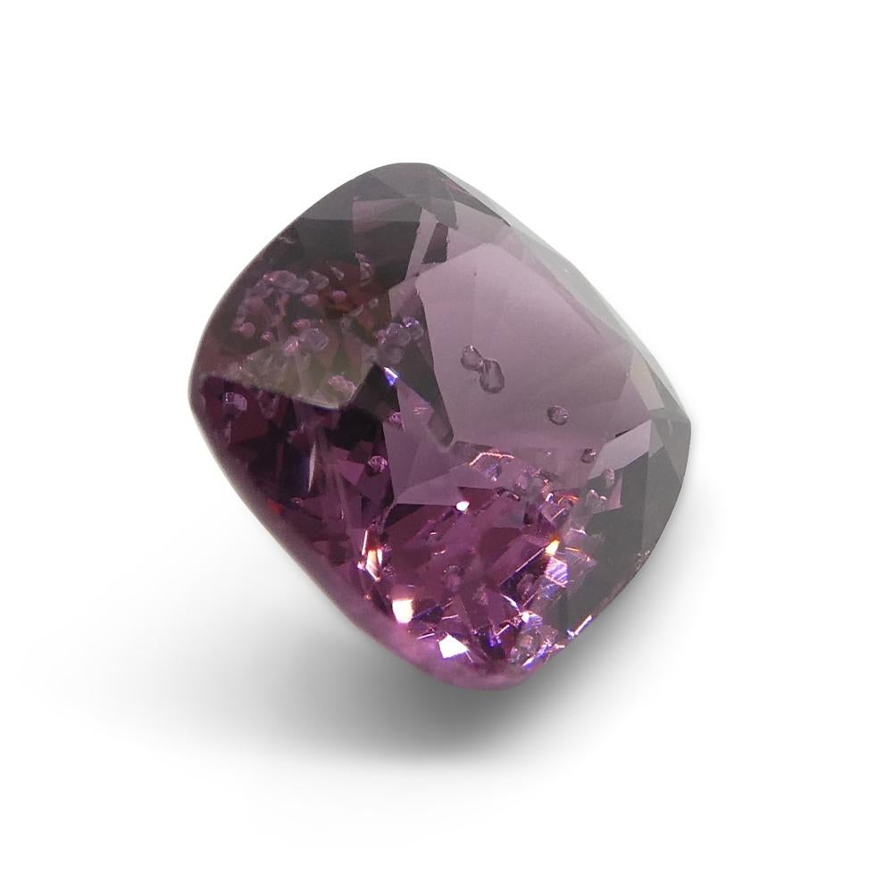 Spinello rosa-violaceo rettangolare a cuscino da 4,02ct dalla Birmania in vendita 3
