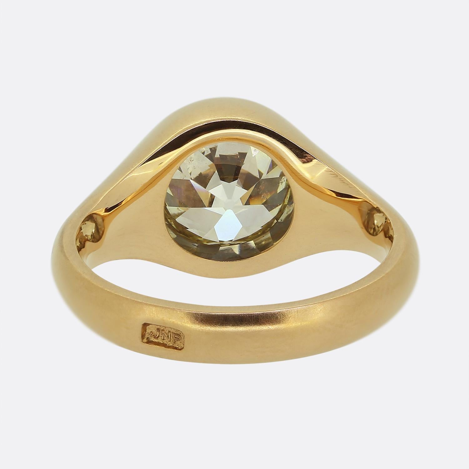 4,03 Karat Single Stone Diamantring im Minenschliff im Zustand „Gut“ im Angebot in London, GB