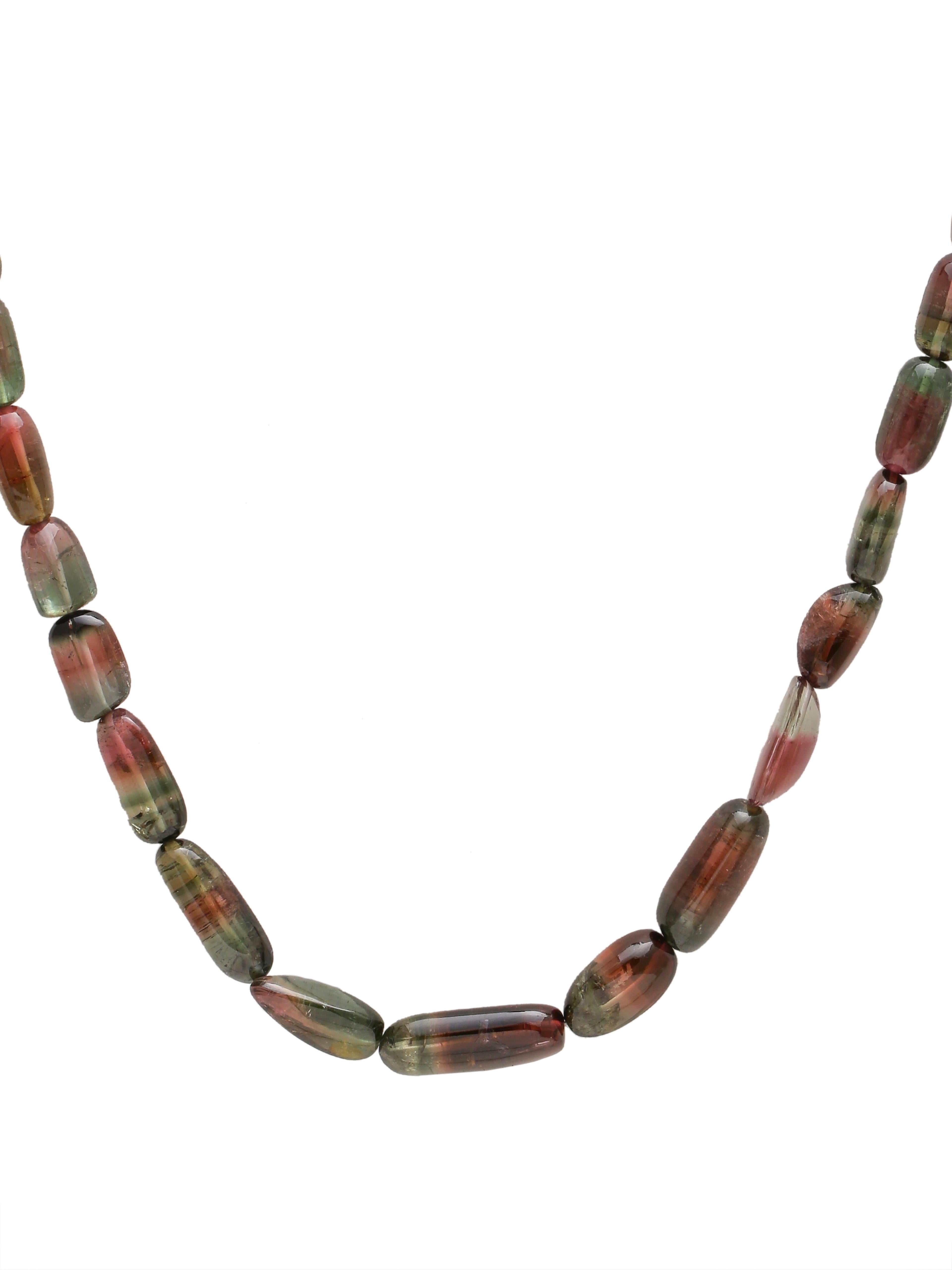 multicolor bead necklace