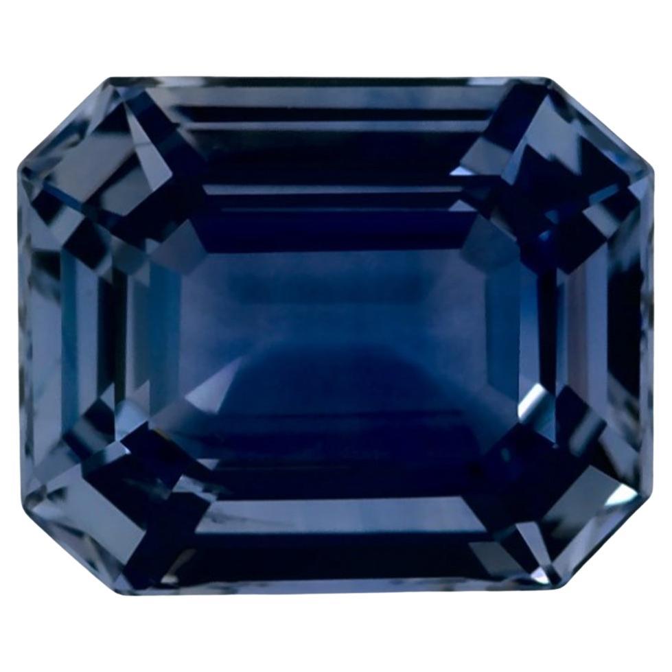 4.03 Ct Blue Sapphire Octagon Cut Loose Gemstone