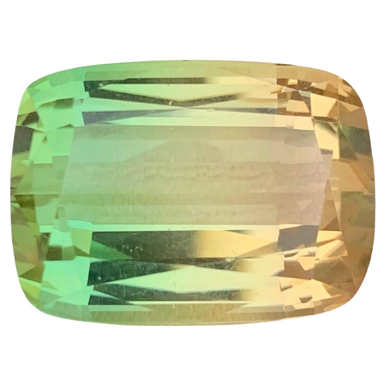 40.35 Carat Natural Loose Bi Color Tourmaline Stone Cushion Cut Afghan Gemstone (pierre précieuse afghane)