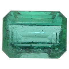 4.03ct Octagonal/Emerald Cut Green Emerald GIA Certified Zambia (F2)