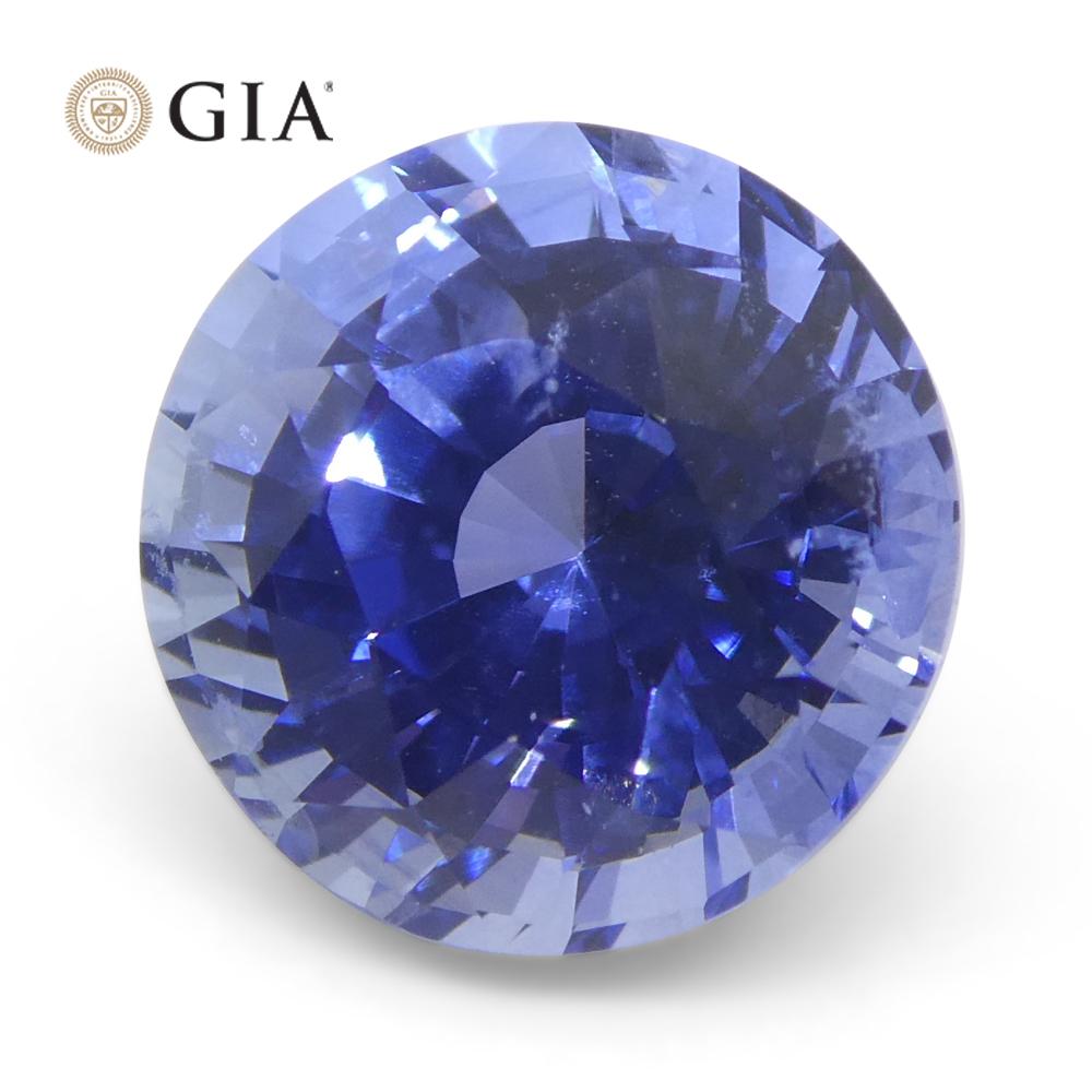 4.03ct Round Blue Sapphire GIA Certified Sri Lanka   For Sale 5