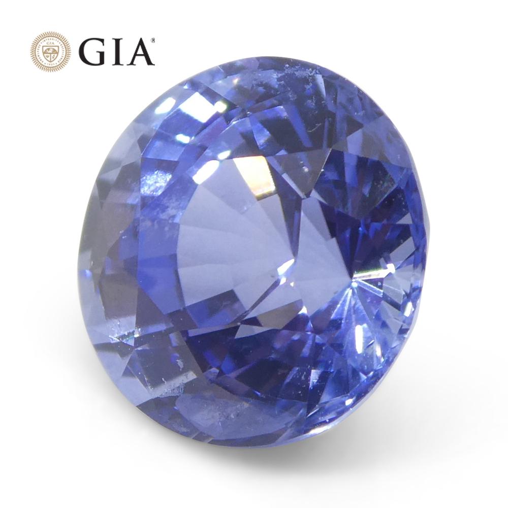 4.03ct Round Blue Sapphire GIA Certified Sri Lanka   For Sale 8