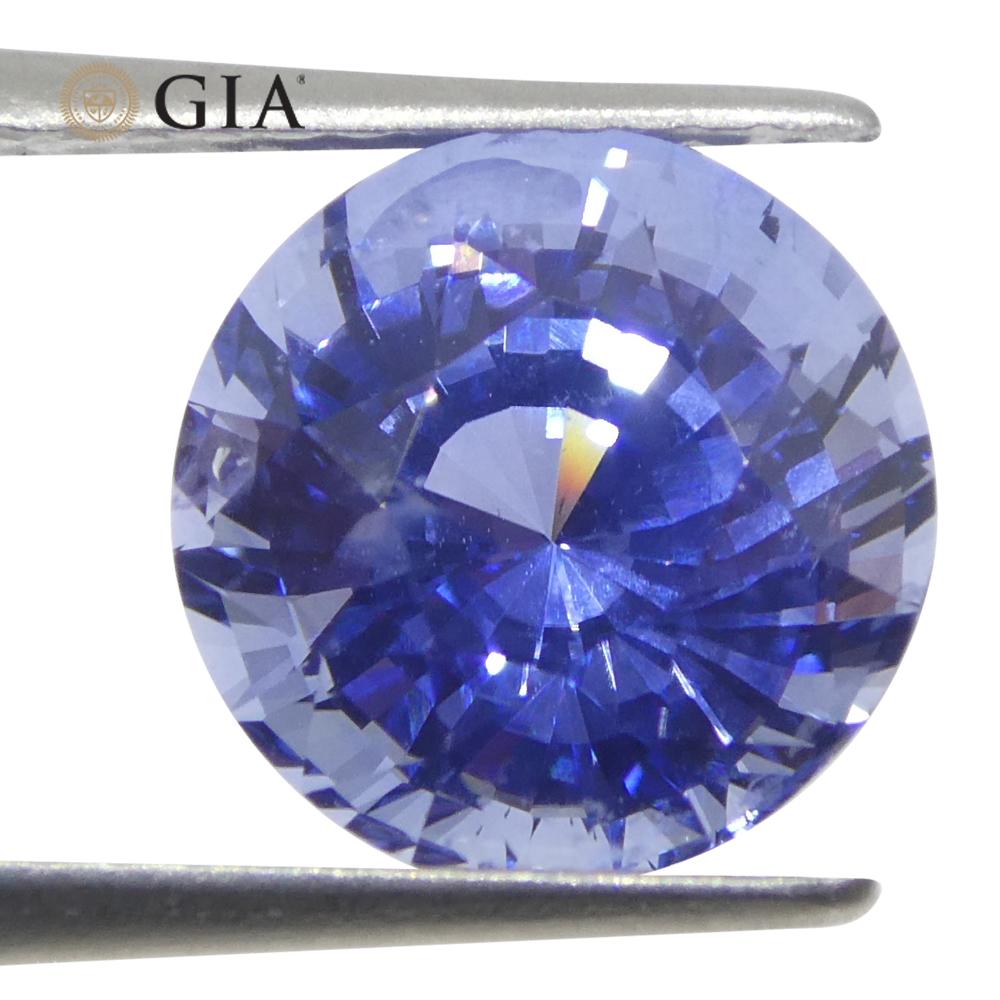 4.03ct Round Blue Sapphire GIA Certified Sri Lanka   In New Condition For Sale In Toronto, Ontario