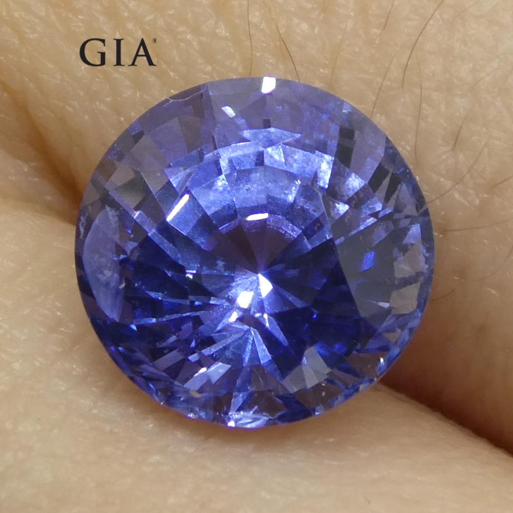 4.03ct Round Blue Sapphire GIA Certified Sri Lanka   For Sale 2