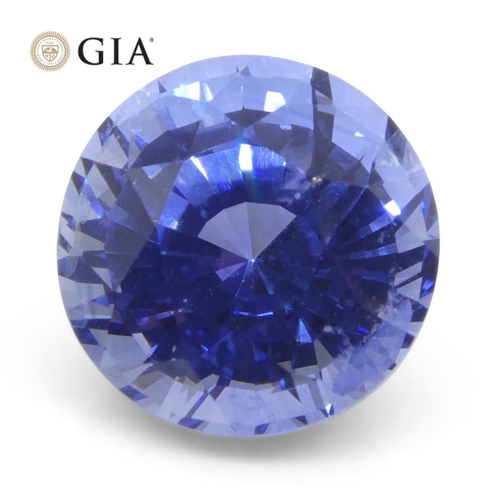 4.03ct Round Blue Sapphire GIA Certified Sri Lanka   For Sale 3