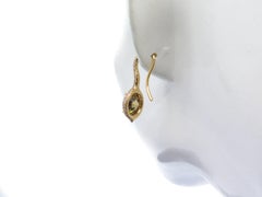 18 Karat Rose Gold Fancy Brown Diamond Fancy Pink Diamond Pavé Drop Earrings