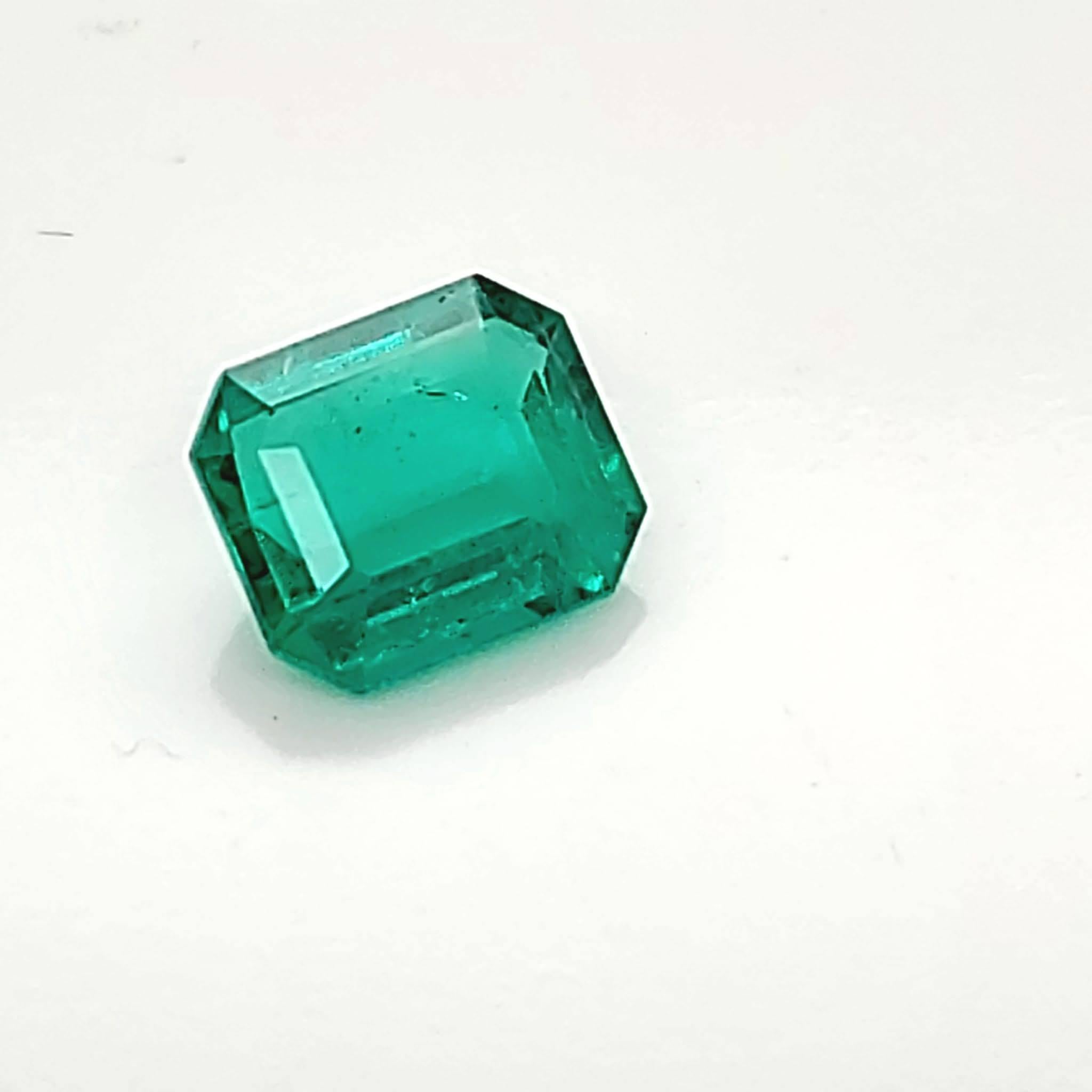 Emerald Cut 4.04 Carats GRS Certified Natural Colombian Emerald Precious Gemstone