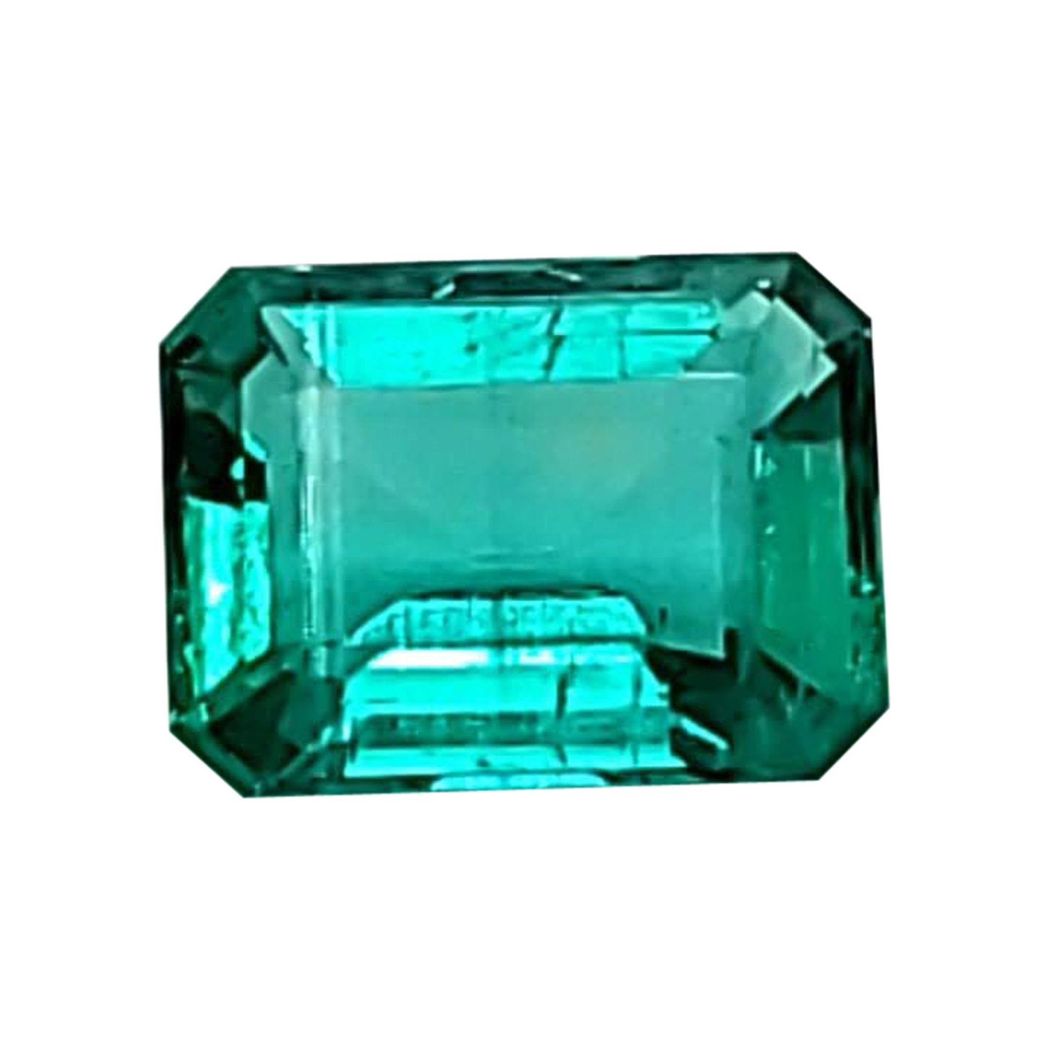 2.25 Carats GIA Certified Natural Colombian Emerald Precious Gemstone F1