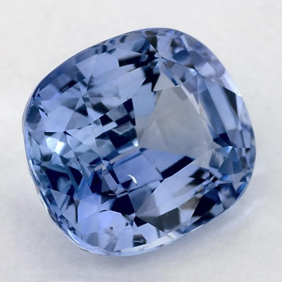Emerald Cut 4.04 Ct Blue Sapphire Octagon Loose Gemstone For Sale