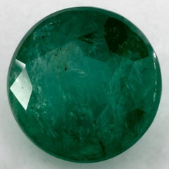 4.04 Ct Emerald Round Loose Gemstone