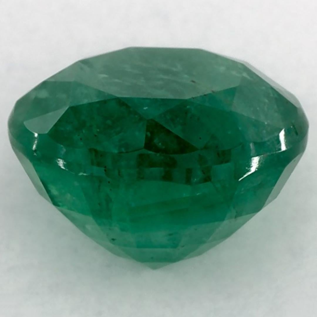 4.04 Ct Smaragd Runde Lose Edelstein im Zustand „Neu“ im Angebot in Fort Lee, NJ