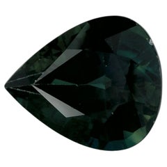 4.04 Ct Green Sapphire Pear Loose Gemstone