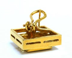 4.04 Carat Natural Diamonds Cluster Channel Princess Clip Earrings 18 Karat