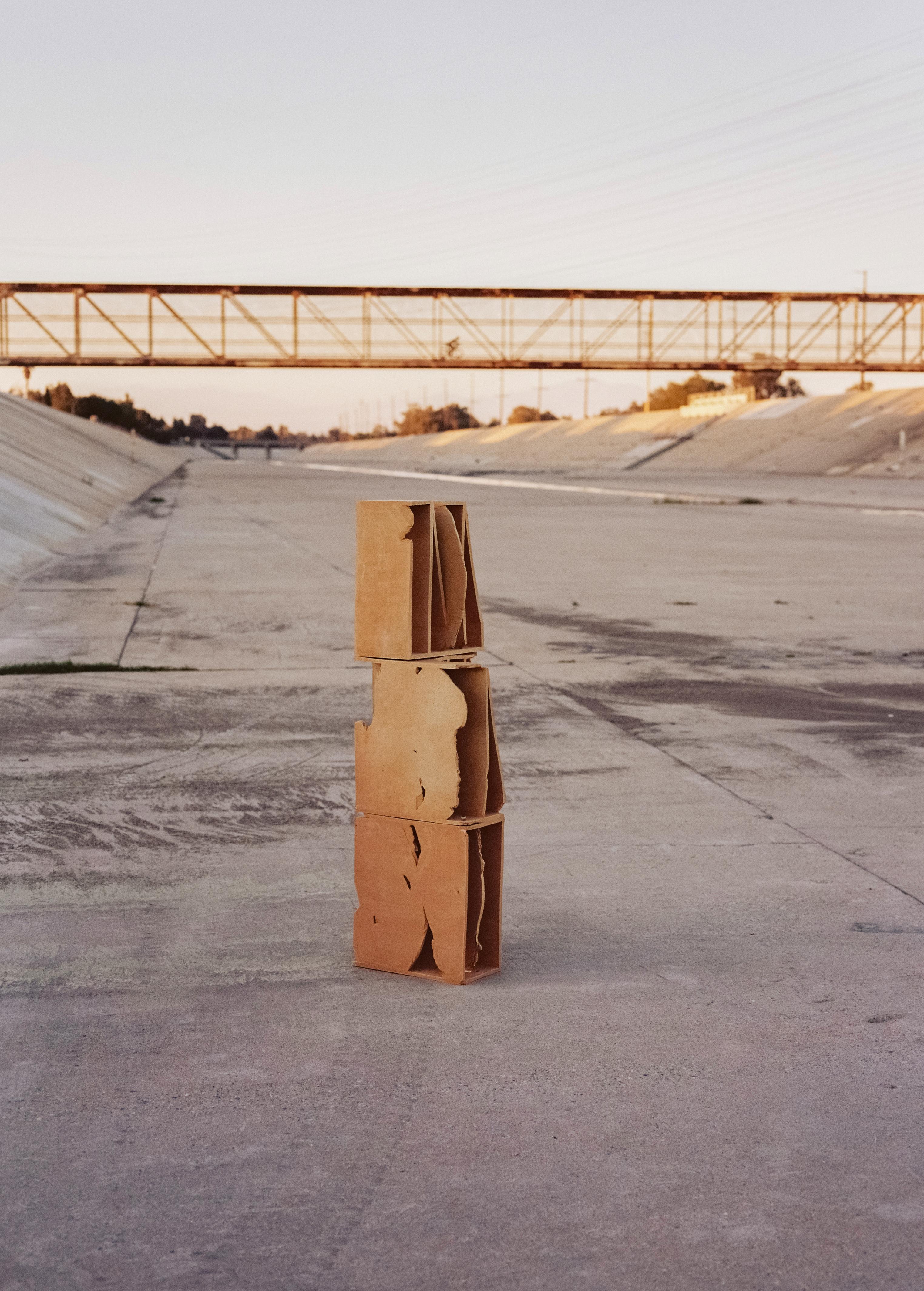 Bookcase Modular Clay Blocks Unique Piece Handcrafted 405–A by Turbina studio For Sale 5
