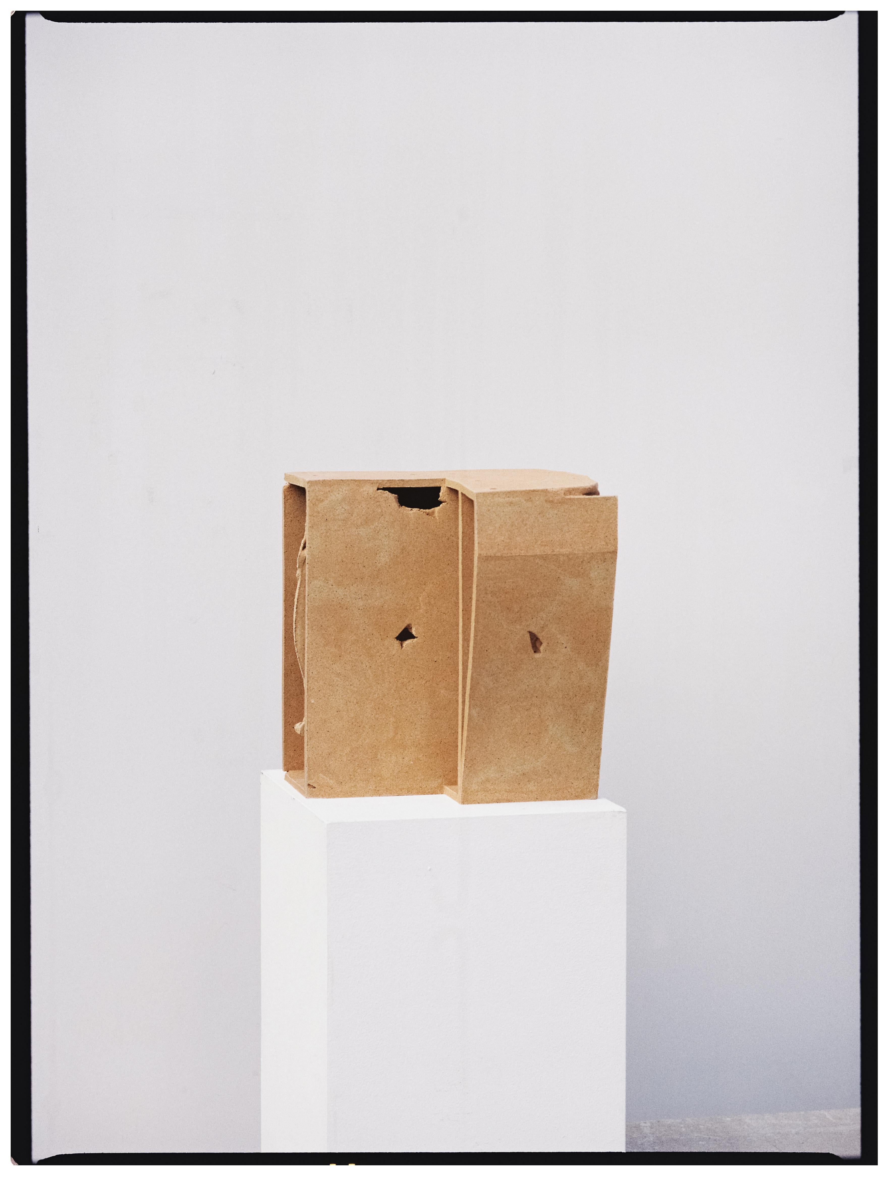 405 A Sculptural Shelving by Turbina
Dimensions: W 40 x D 35 x H 135 cm
Materials: Fired Clay

The 405 project refers to the flow of movement, the path, the road. It is through the journey along the road that the human being (re)constructs the