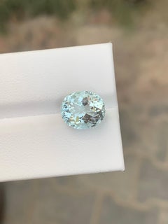 4.05 Carat Natural Loose Aquamarine Oval Shape Gemstone From Nigeria