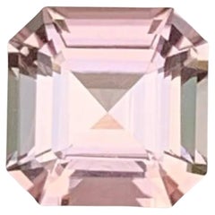 4,05 carati di tormalina rosa baby naturale sfusa, pietra gemma afgana taglio Asscher