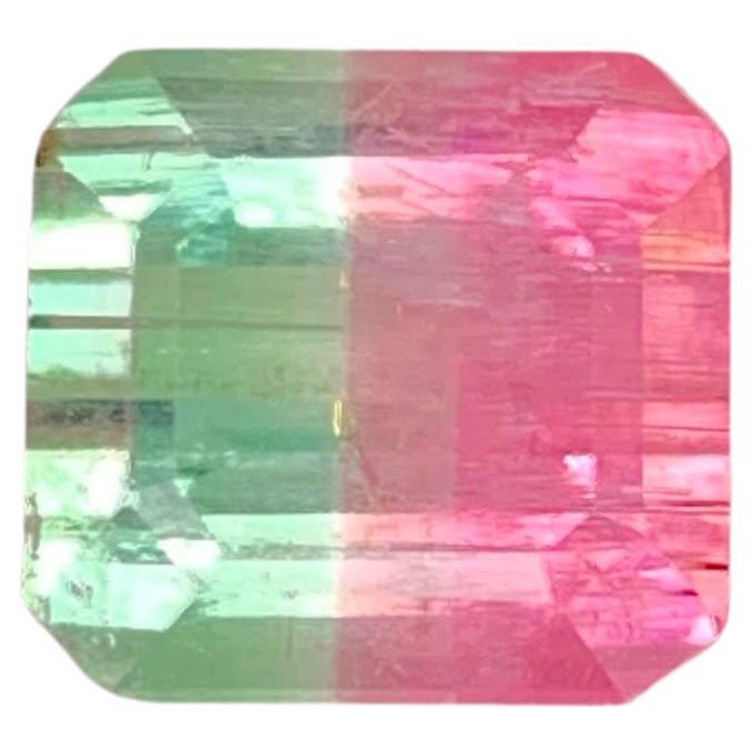 4.05 Carat Natural Loose Bi Color Watermelon Tourmaline Afghan Gemstone For Sale